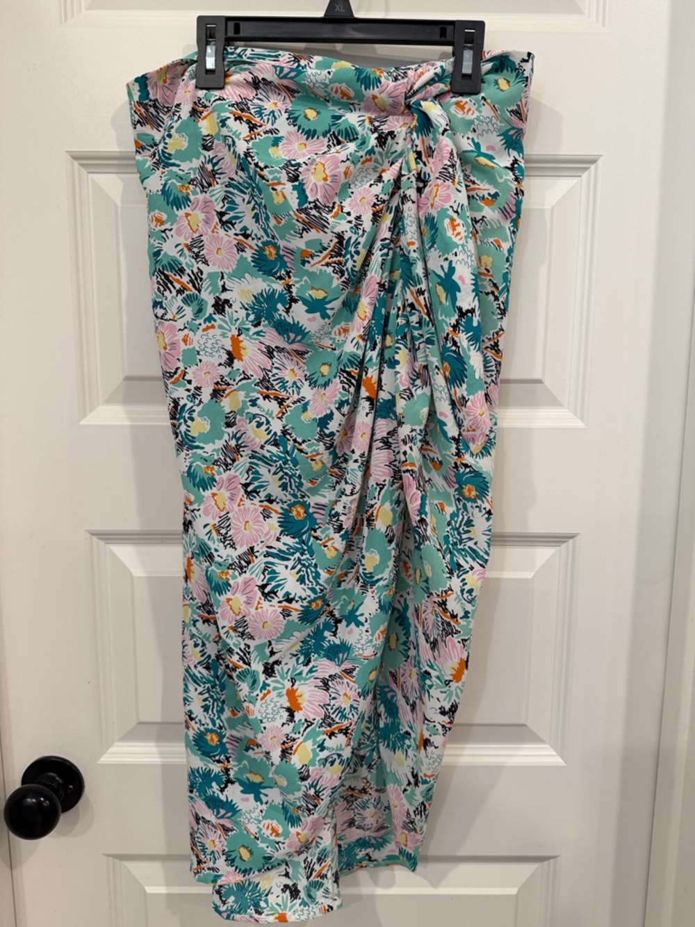 Women’s Floral Skirt in Aqua